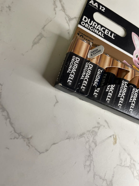 Duracell AA Original 12 X Alkaline Batteries-Long Expiry,Exp-2035 +