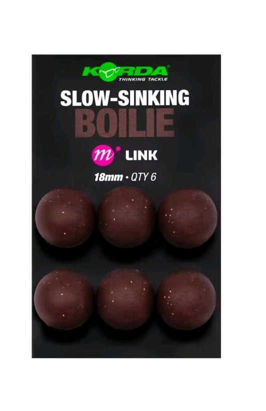 Korda Slow-Sinking Boilie 18mm Pack Of 6