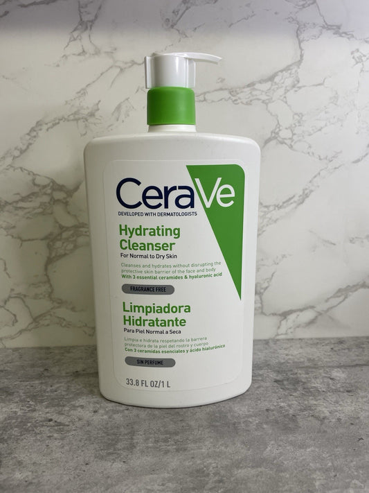 Cerave Hydrating Cleanser - 1000ml Skincare Routine Beauty Cosmetics