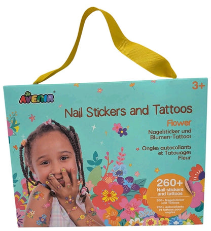 Avenir - Nail Stickers And Tattoos - Flower Toy NEW 3+ Arts & Crafts