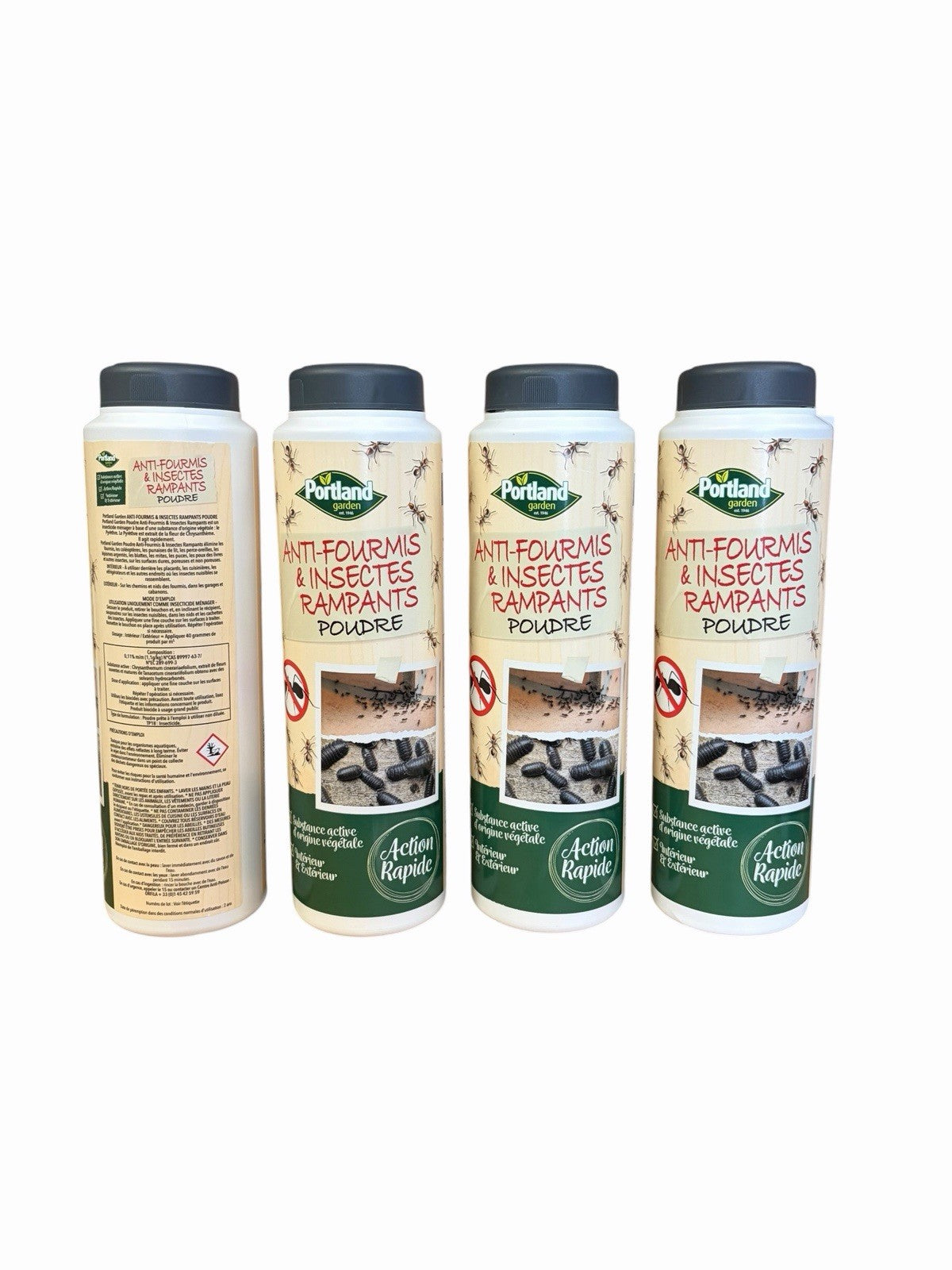 4 x Portland Ants & Crawling Insects Outdoor Indoor Fast Acting Killer - 1600g