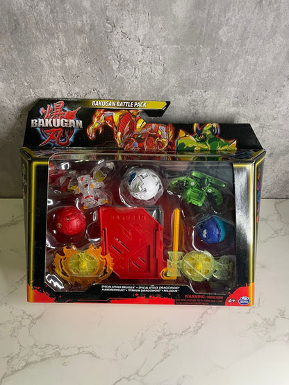 Bakugan Battle 5-Pack Action Figures Toys Set New Christmas Gift