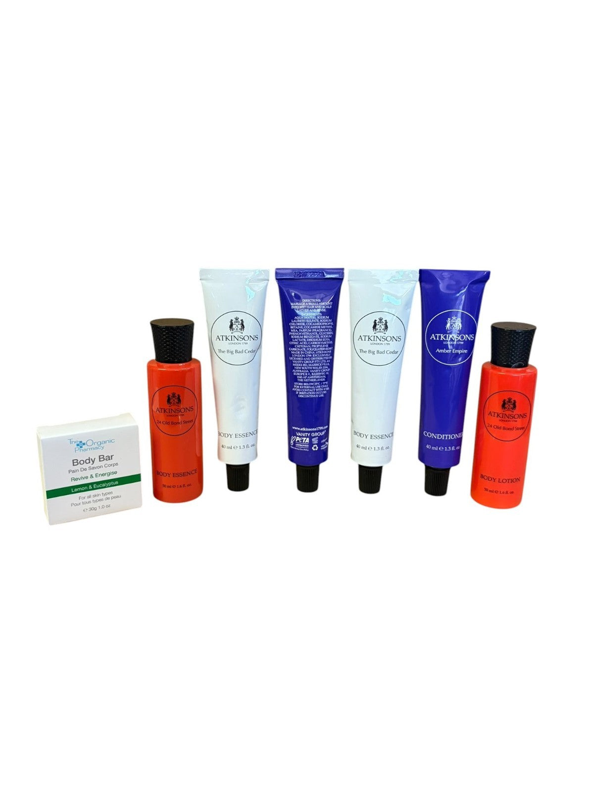 Atkinson's Hair And Body Set Shampoo/Conditioner/Body Lotion/OrganicPharmacySoap