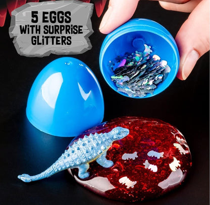 Dinosaur Slime Egg Kit Dig Discovery Explore Science Sensory Play 