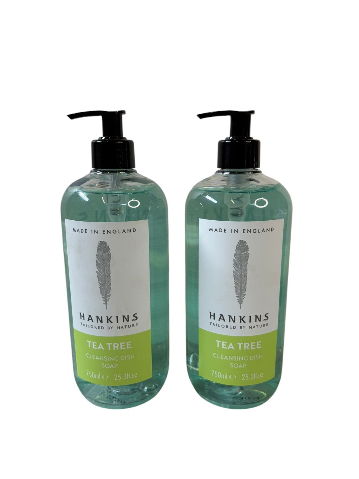 Hankins Pecksniffs Tea Tree Cleansing Dish Soap X2 750ml (1500ml) Household