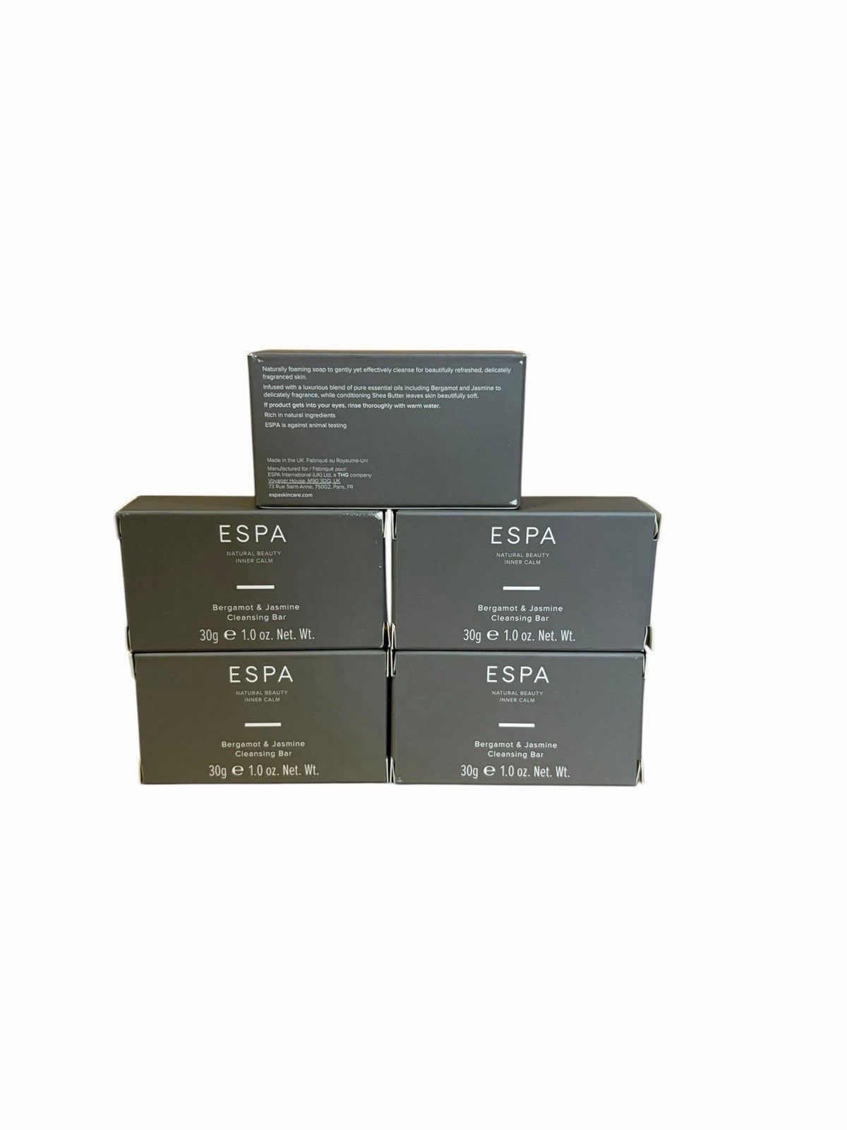 ESPA Bergamot & Jasmine Cleansing Bar Soap 30g x 5 Packs