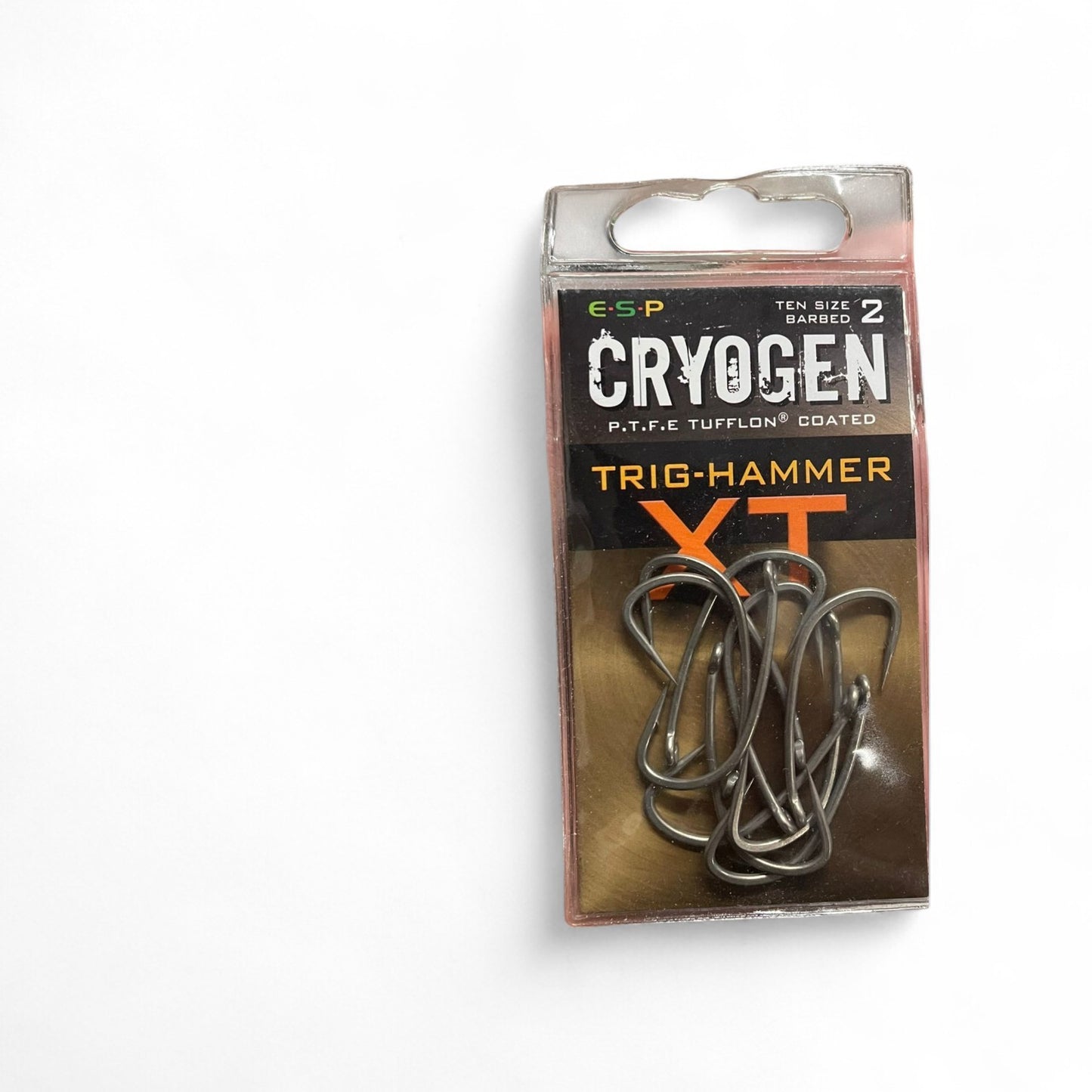 ESP CRYOGEN TRIG-HAMMER BARBED HOOKS SIZE 2 PACK OF 10 CARP FISHING 