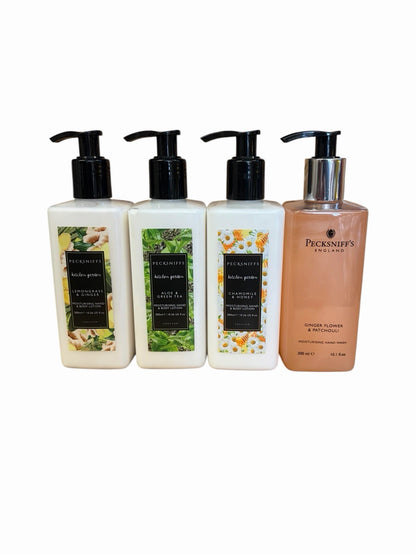 Lotion Pecksniffs 3 x Hand & Body Lotion 1 x Hand Wash Set  💕 Lemongrass, Aloe