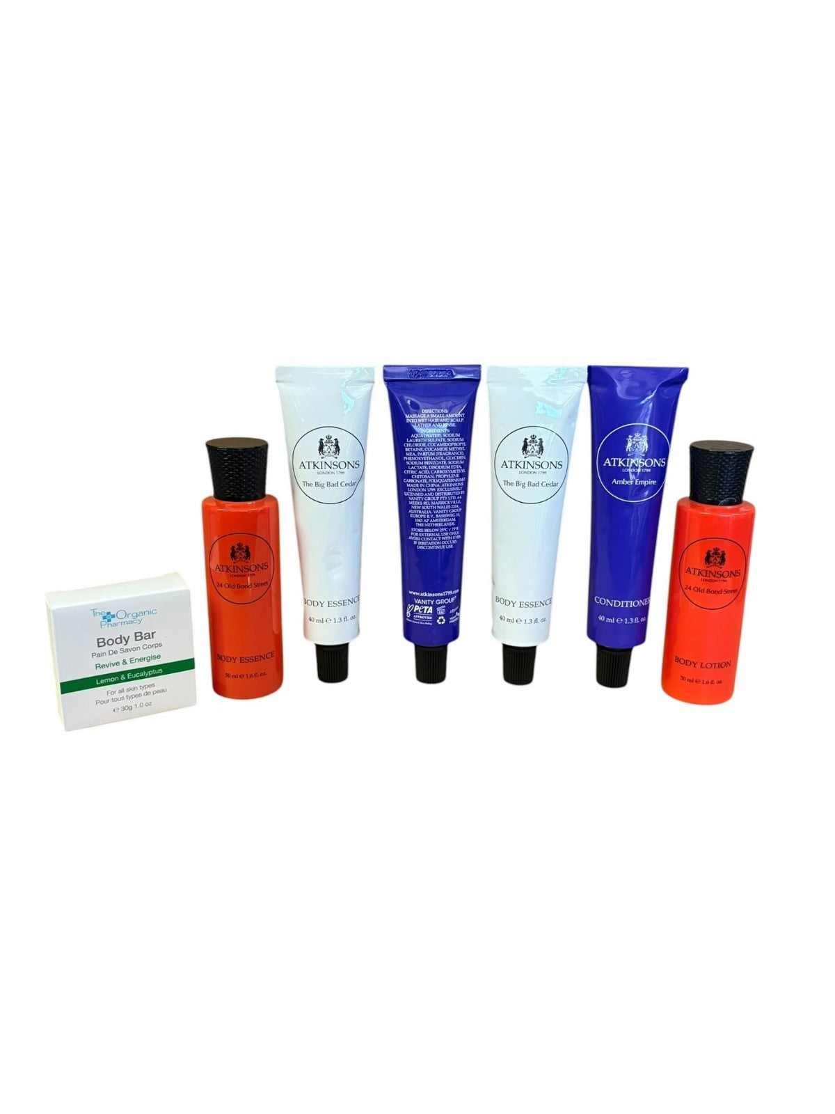 Atkinson's Hair And Body Set Shampoo/Conditioner/Body Lotion/OrganicPharmacySoap