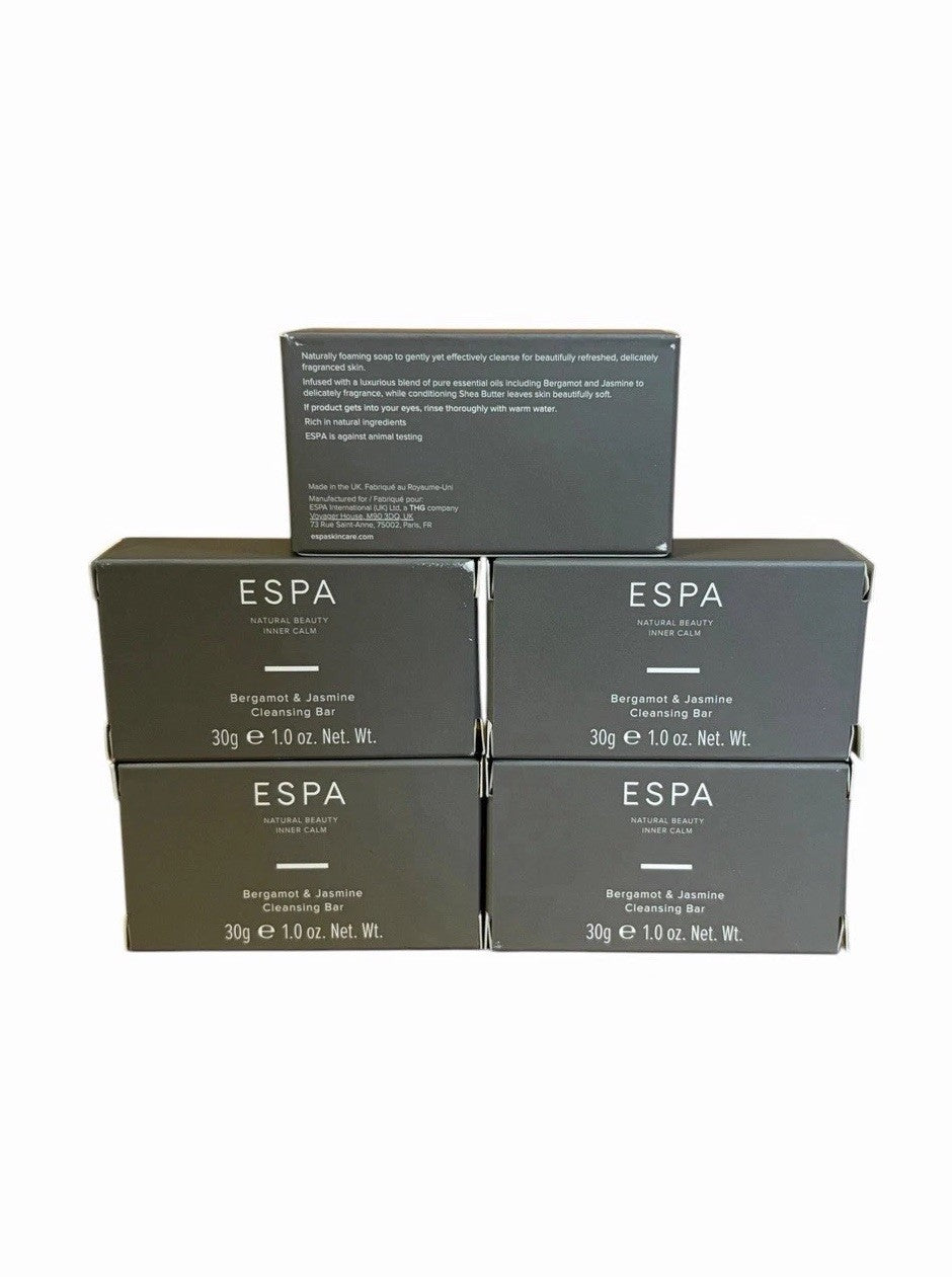 ESPA Bergamot & Jasmine Cleansing Bar Soap 30g x 5 Packs