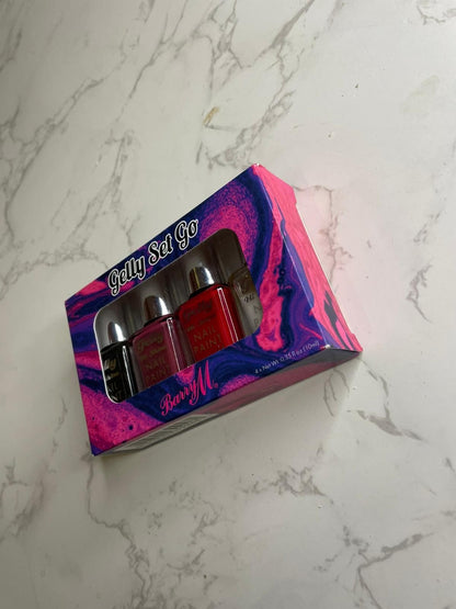 Barry M Gelly Set Go 4x Nail Varnish New Christmas Present Makeup