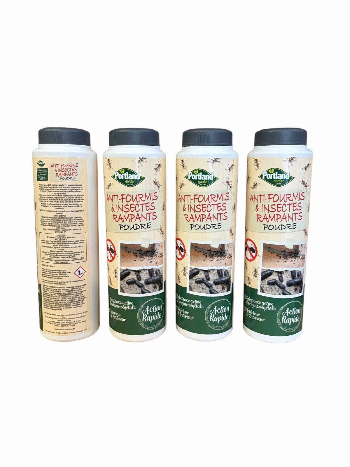 4 x Portland Ants & Crawling Insects Outdoor Indoor Fast Acting Killer - 1600g