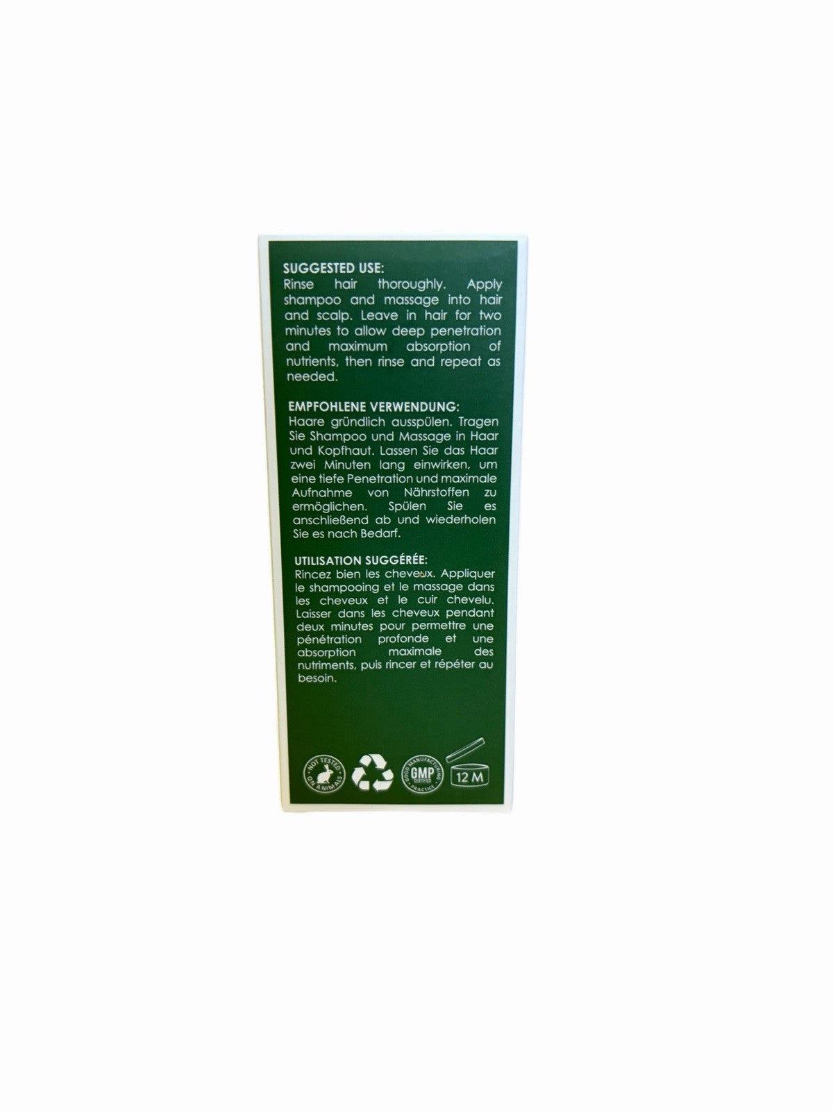 Eclat Hair Growth Shampoo 200ml Boxed Vegan Natural Massage Thickens And Rebuild