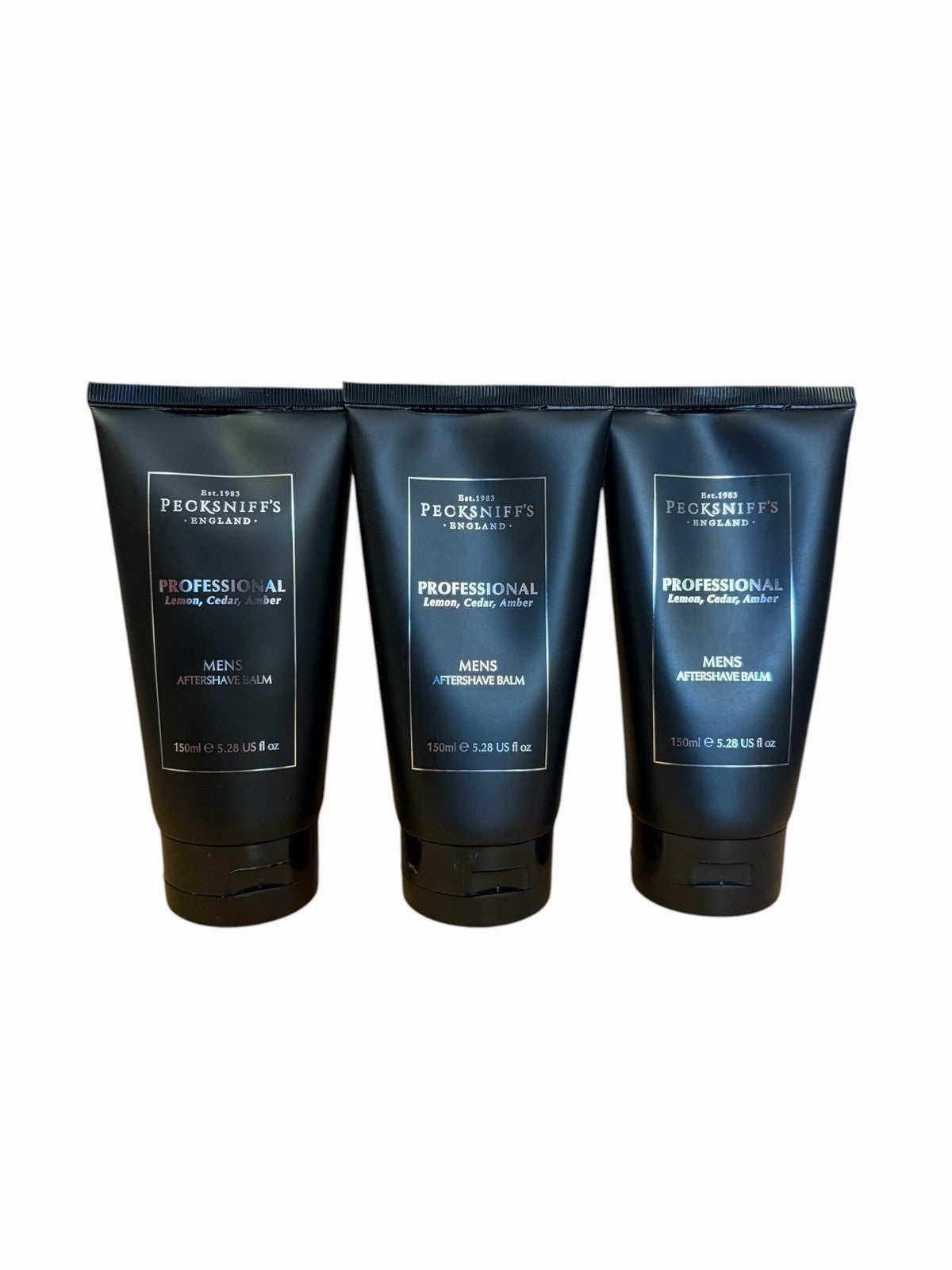 3 x Men`s - Pecksniff`s After Shave Balm Tarragon- Lime & Musk Scent 450ml