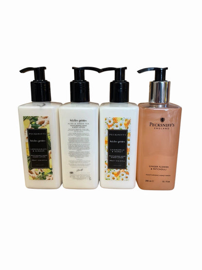Lotion Pecksniffs 3 x Hand & Body Lotion 1 x Hand Wash Set  💕 Lemongrass, Aloe