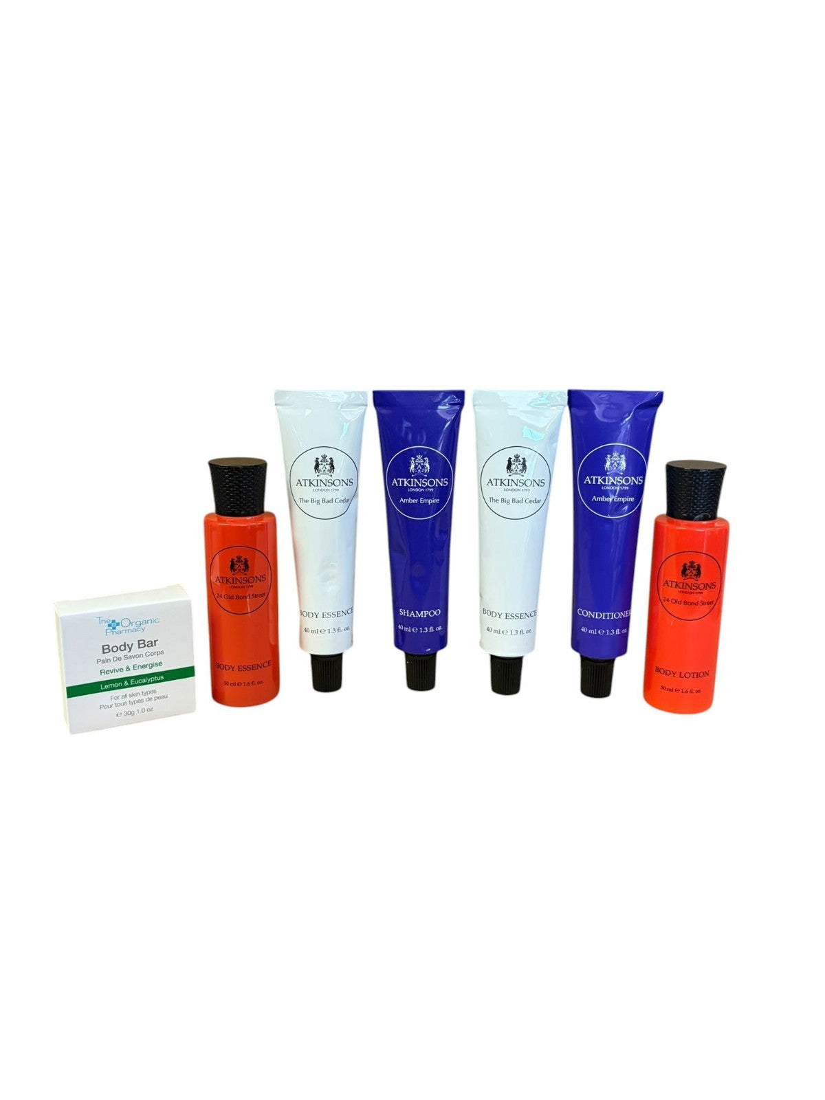 Atkinson's Hair And Body Set Shampoo/Conditioner/Body Lotion/OrganicPharmacySoap