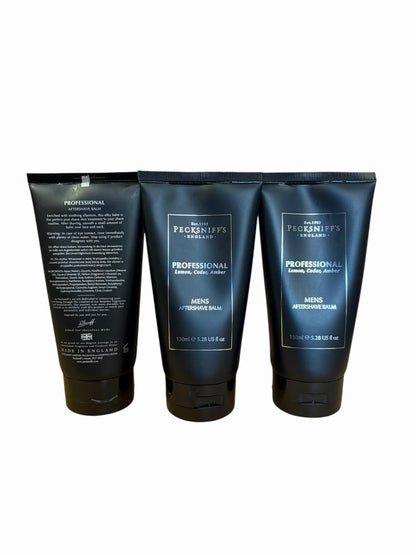 3 x Men`s - Pecksniff`s After Shave Balm Tarragon- Lime & Musk Scent 450ml