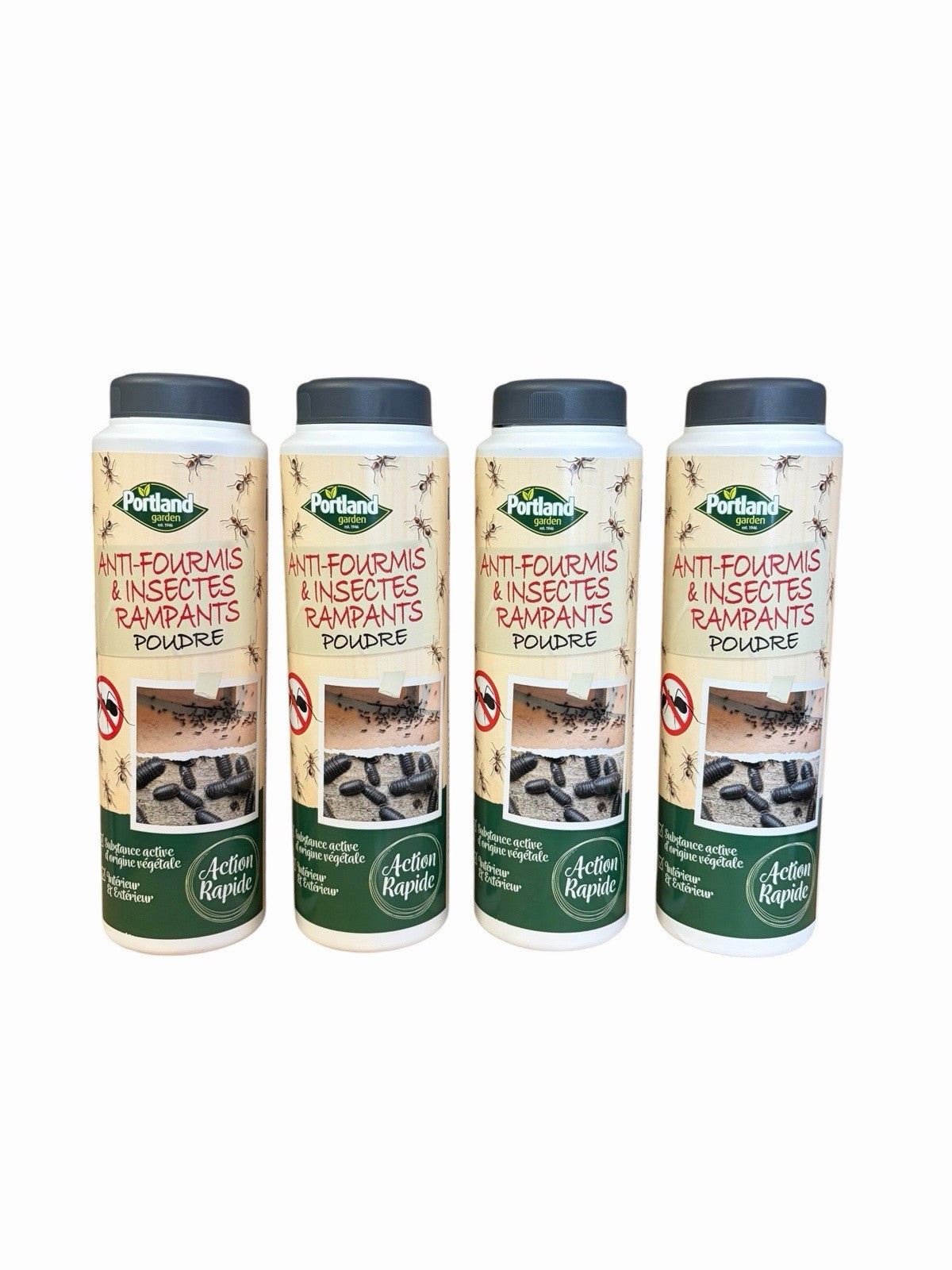 4 x Portland Ants & Crawling Insects Outdoor Indoor Fast Acting Killer - 1600g