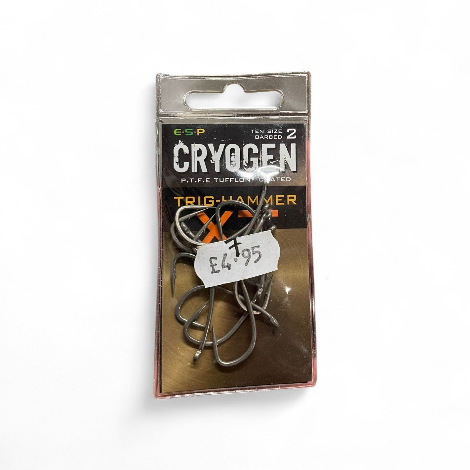 ESP CRYOGEN TRIG-HAMMER BARBED HOOKS SIZE 2 PACK OF 10 CARP FISHING 