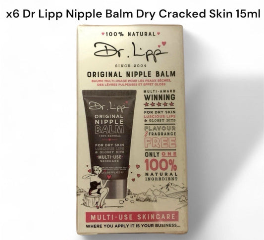 6x Dr Lipp Original Nipple Balm Dry Sore Cracked & Sensitive Skin Lips 15ml Seal