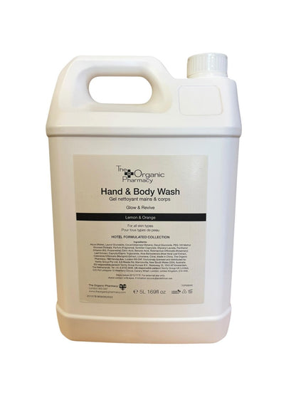 Hand & Body Wash Orange &Lemon 5L With Pump. Ideal B&B/Hotels The Organic Pharma