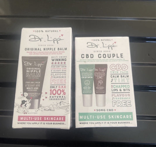 Dr Lipp Twin Pack Calm Balm Tint And Original Dry Skin Balm Sealed Rare