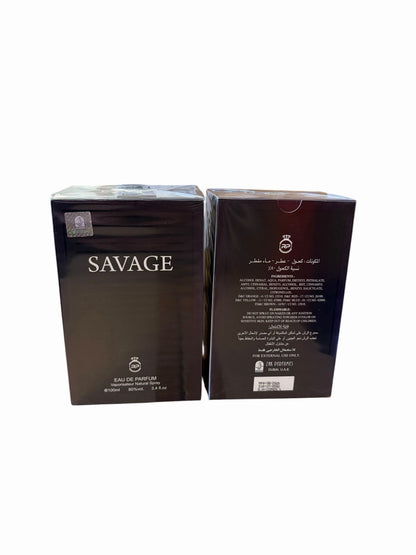 2 x Savage Men's Aftershave 100ml Eau De Parfum Gift For Men Fragrance (200ml)