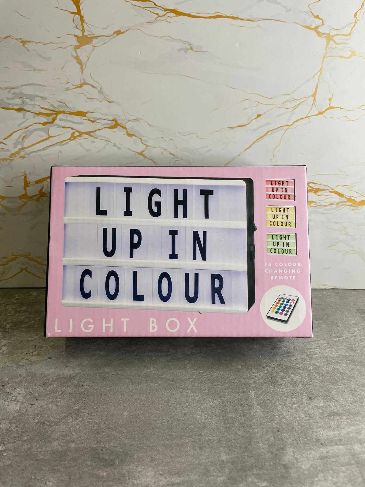 Light Up In Colour Light Box 16 Colours USB Power Home Décor 