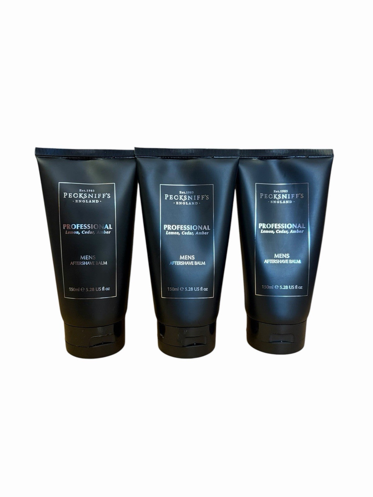 3 x Men`s - Pecksniff`s After Shave Balm Tarragon- Lime & Musk Scent 450ml