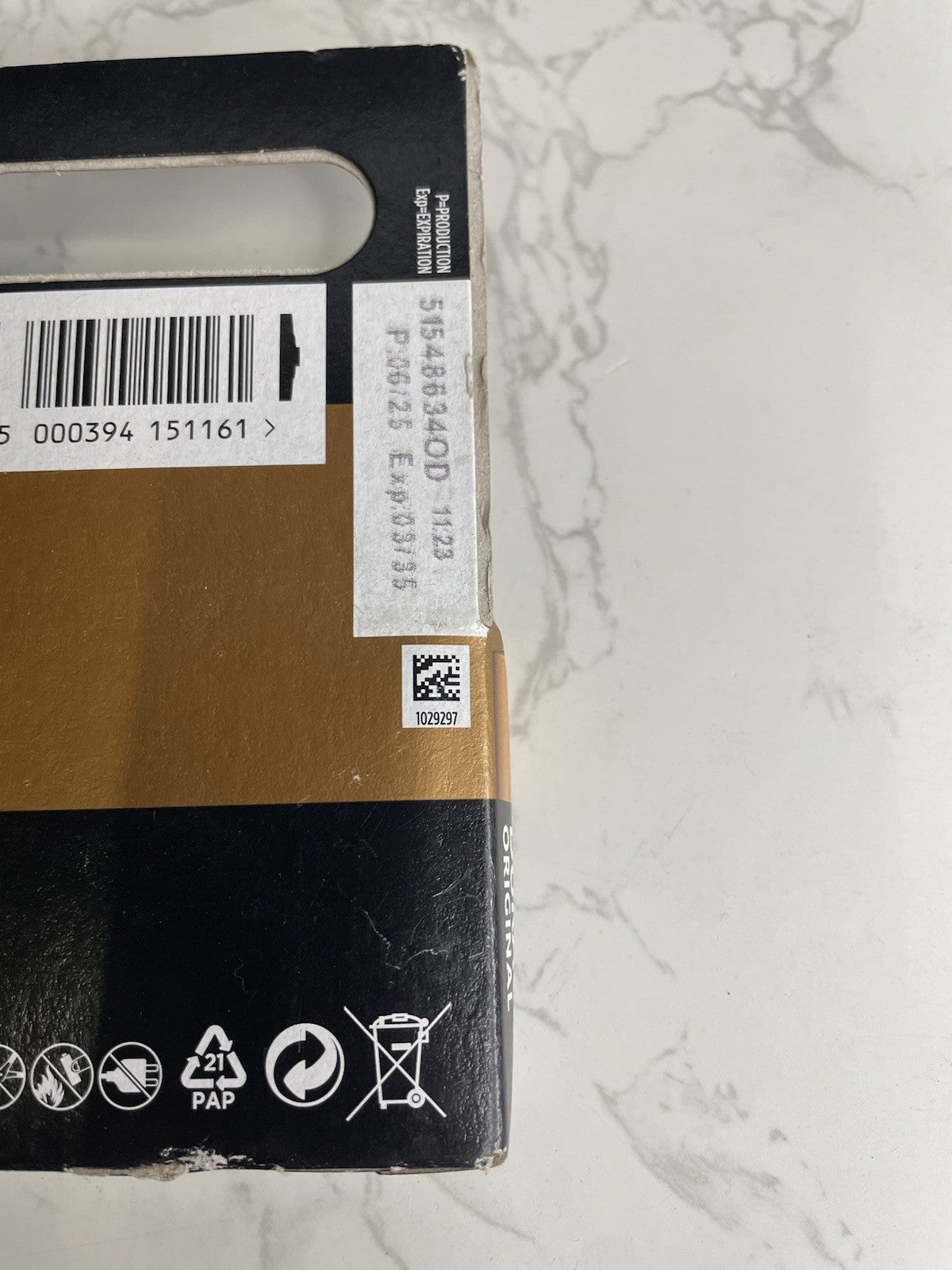 Duracell AA Original 12 X Alkaline Batteries-Long Expiry,Exp-2035 +