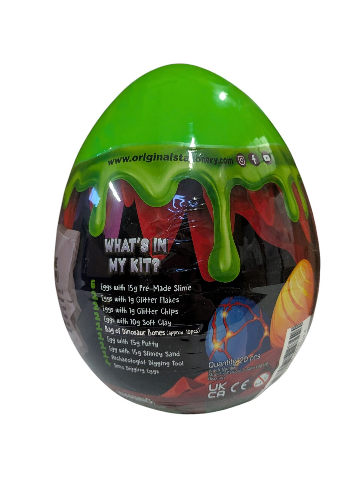 Dinosaur Slime Egg Kit Dig Discovery Explore Science Sensory Play 