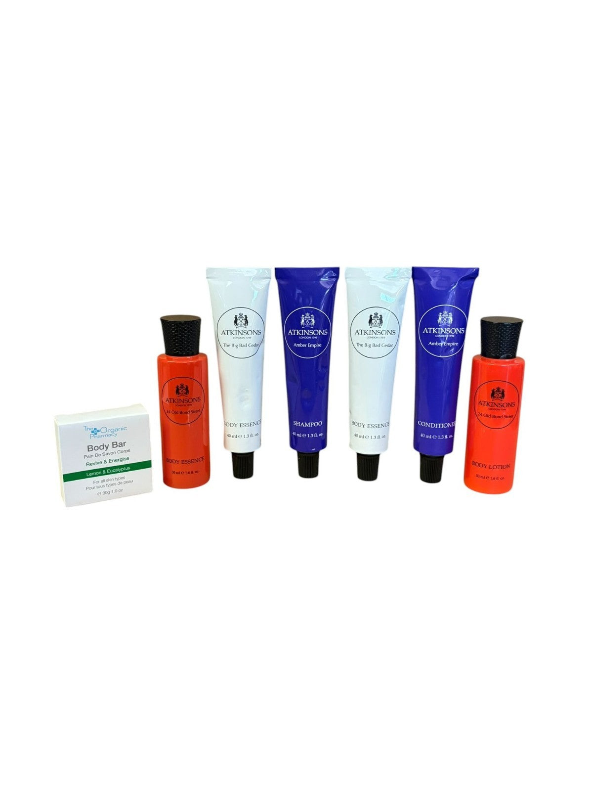 Atkinson's Hair And Body Set Shampoo/Conditioner/Body Lotion/OrganicPharmacySoap