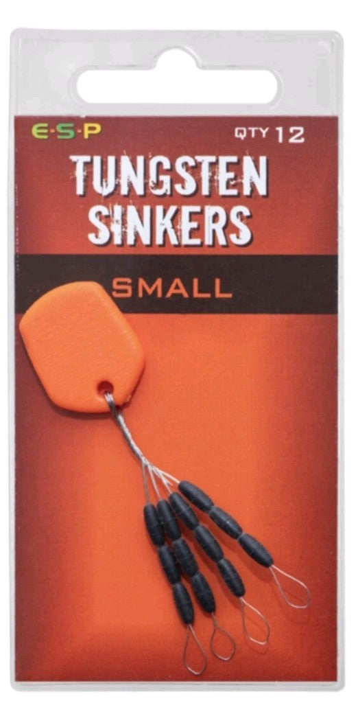 ESP CARP TUNGSTEN SINKERS in SMALL Pack Of 12