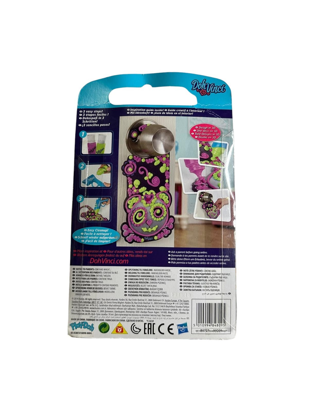 Hasbro Doh Vinci Door Hanger Kit Creative and Activities Toys 