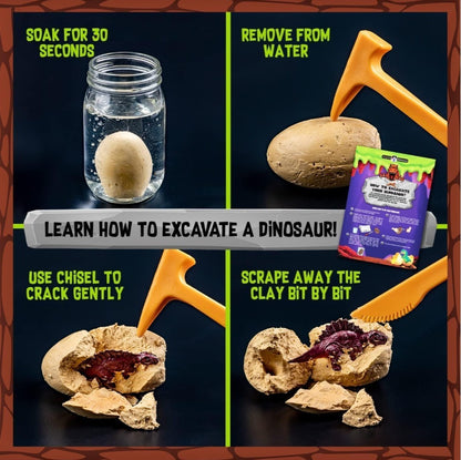 Dinosaur Slime Egg Kit Dig Discovery Explore Science Sensory Play 