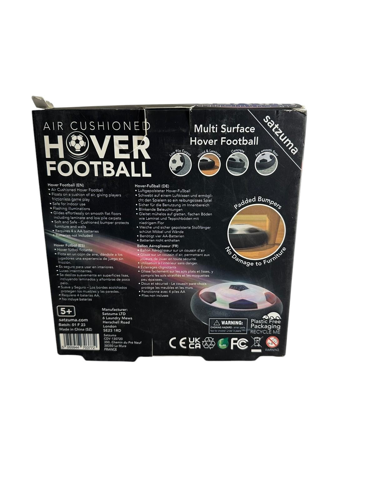 Hover Football Air Cushioned LED lights Indoor Football 