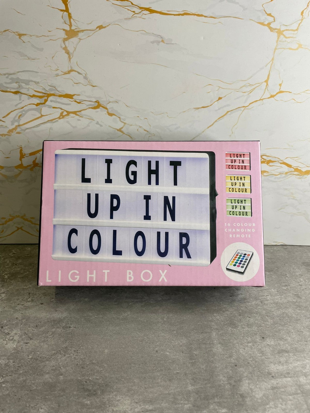 Light Up In Colour Light Box 16 Colours USB Power Home Décor 