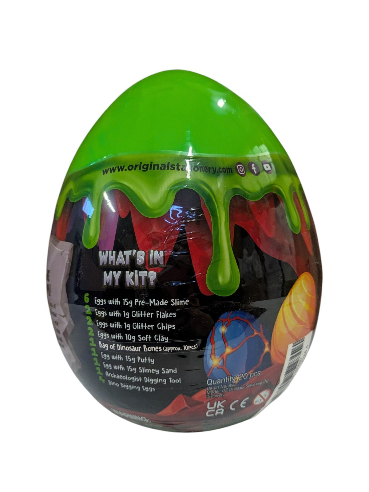 Dinosaur Slime Egg Kit Dig Discovery Explore Science Sensory Play 