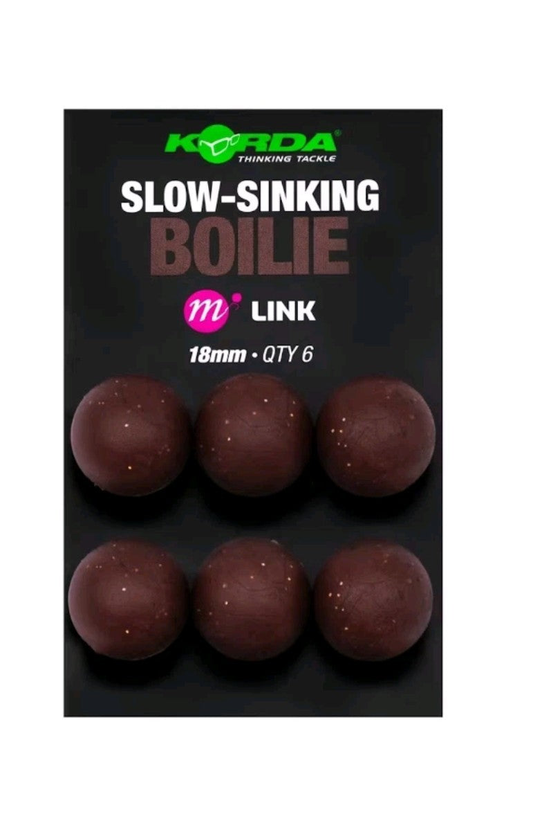 Korda Slow-Sinking Boilie 18mm Pack Of 6