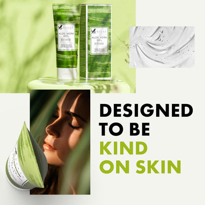 2 X 100ml Eclat Aloe Vera Gel safely soothes and Moisturizers Natural Organic