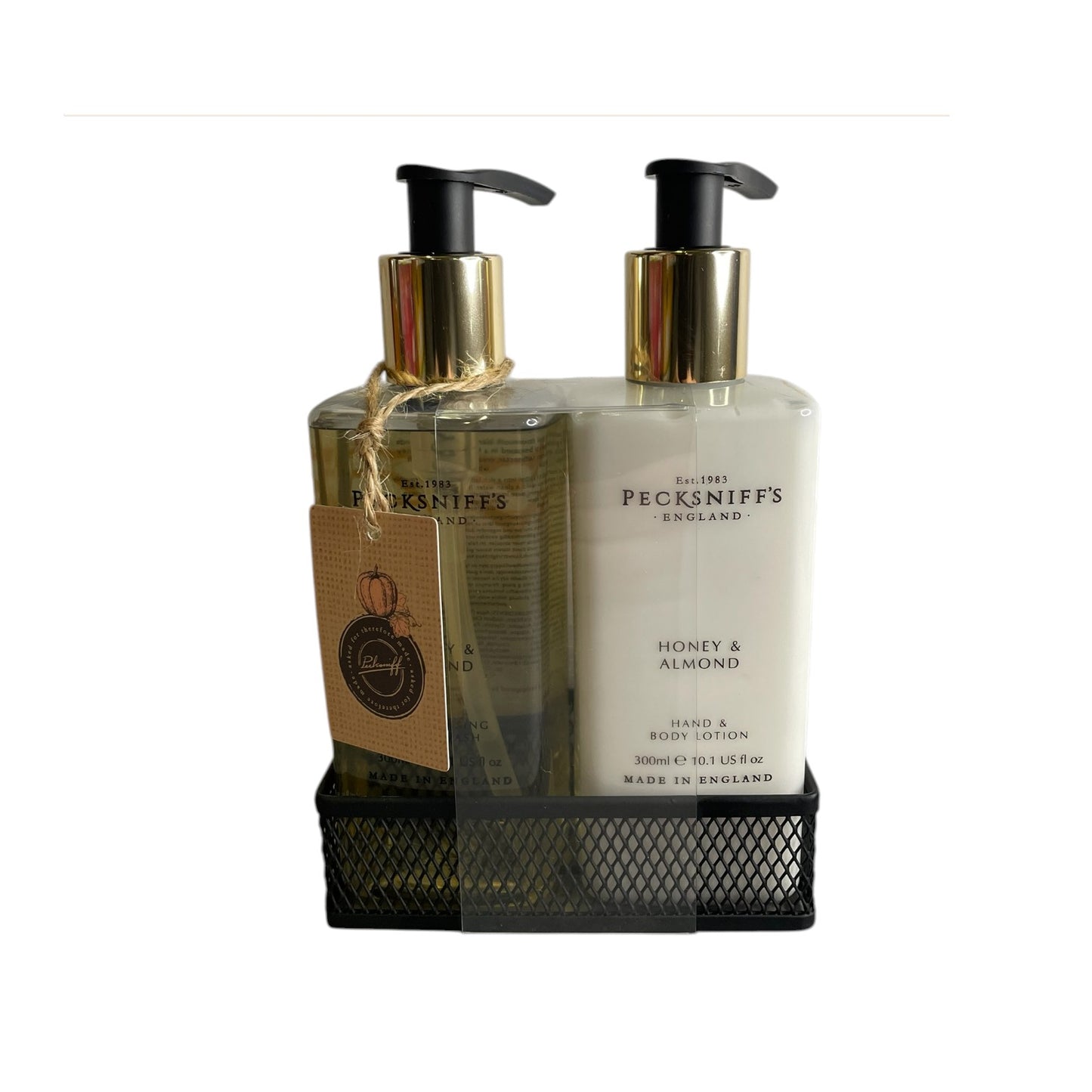 Pecksniffs Honey & Almond Hand Wash And Hand & Body Lotion Set 300ml Each