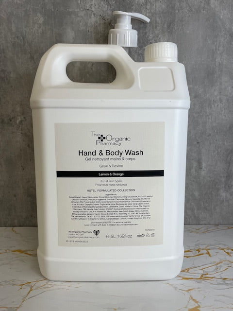 The Organic Pharmacy Lemon & Orange 5 Litre Hand & Body Wash with Pump
