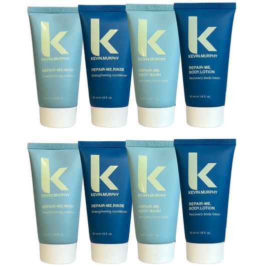 Kevin Murphy Repair-Me Set - Shampoo, Conditioner, Body Wash & Lotion 8x50ml